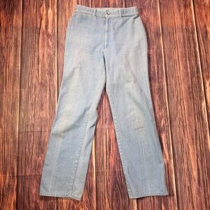 Vintage 70s Women’s Pizzazz Light Wash Denim Straight Leg Jeans‎